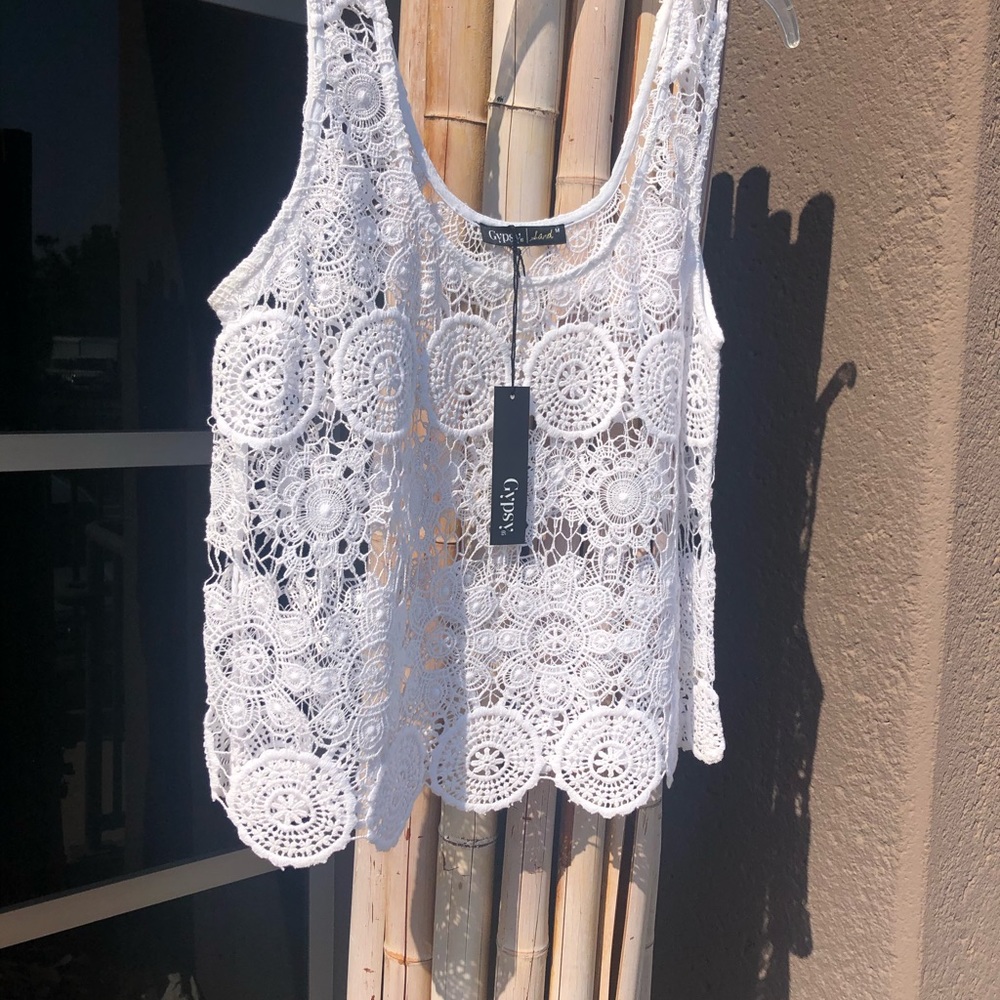 Gypsy 05. Crocheted Lace Tank